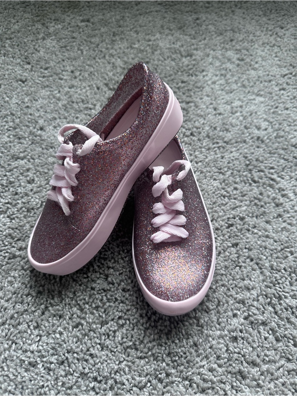✨ Mini Melissa Glitter Sneakers Pink | Kids Size 1